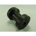 Gummirolle Bugrolle Schwarzer Gummi, <p>bohrung: 16 Mm<p>länge: 100 Mm<p>durchmesser: 75/40 Mm
